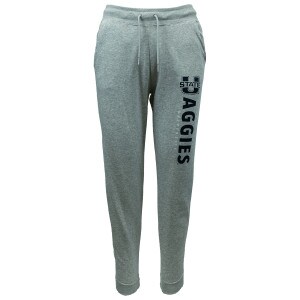 Women's Nike U-State Aggies Utah State Gray Fleece-Lined Joggers